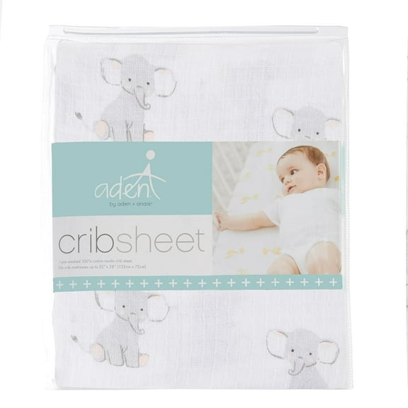 aden + anais Essentials Changing Pad Cover, 100% Cotton Muslin, Single, Unisex, Safari Babes