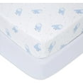thumbnail image 1 of aden + anais Essentials, Cotton Poplin Crib Sheets , Time to Dream, Boys, Infants, 2-pack, 1 of 5