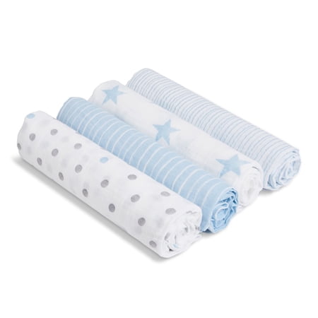 aden + anais essentials muslin swaddles, dapper