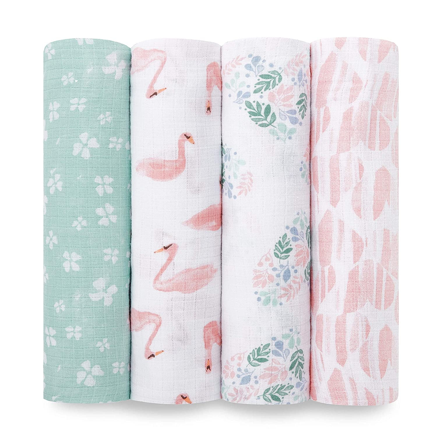 aden anais Essentials Muslin Swaddle Blankets for Baby Girls and Boys