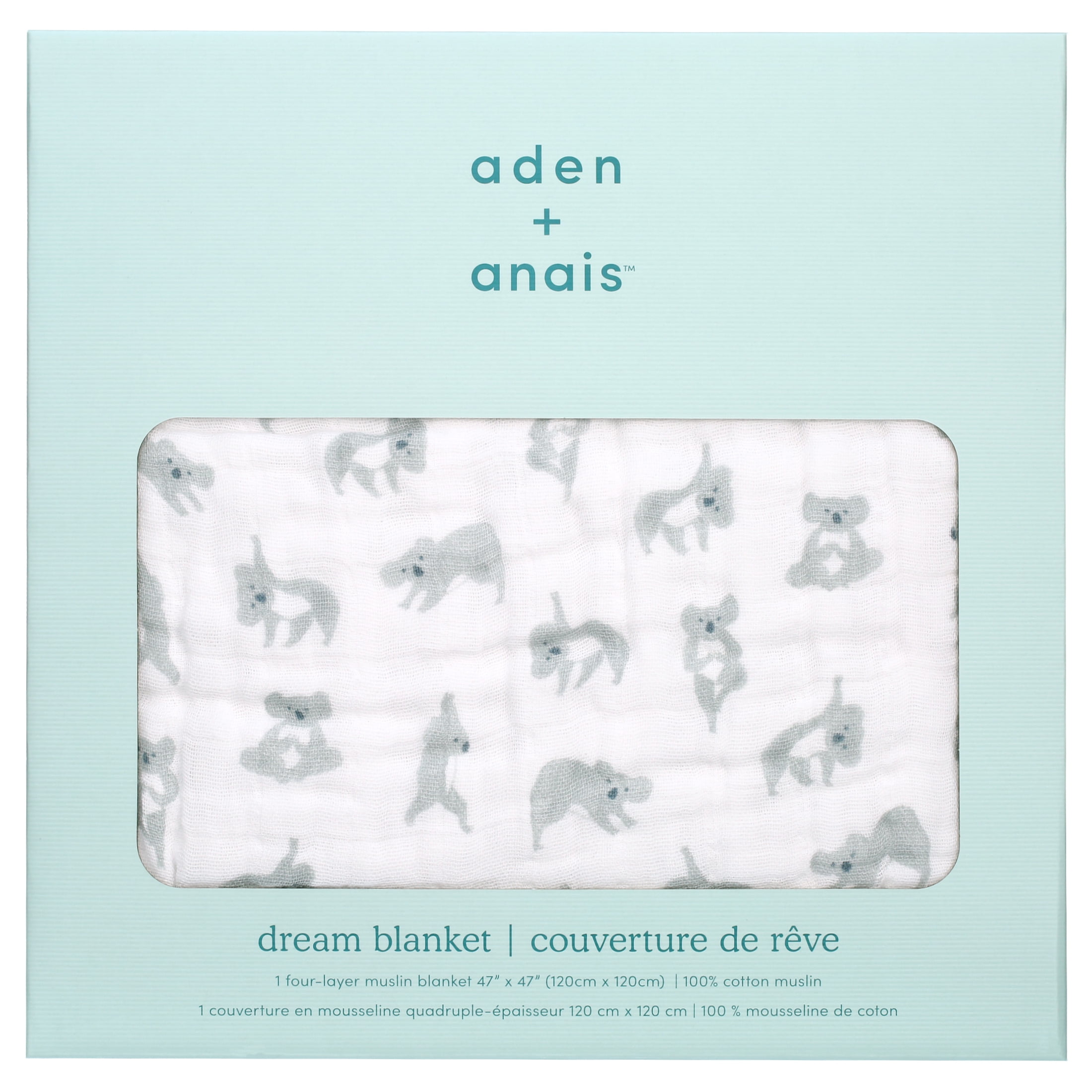 aden + anais, classic dream blanket, now + zenkoalas + medallion