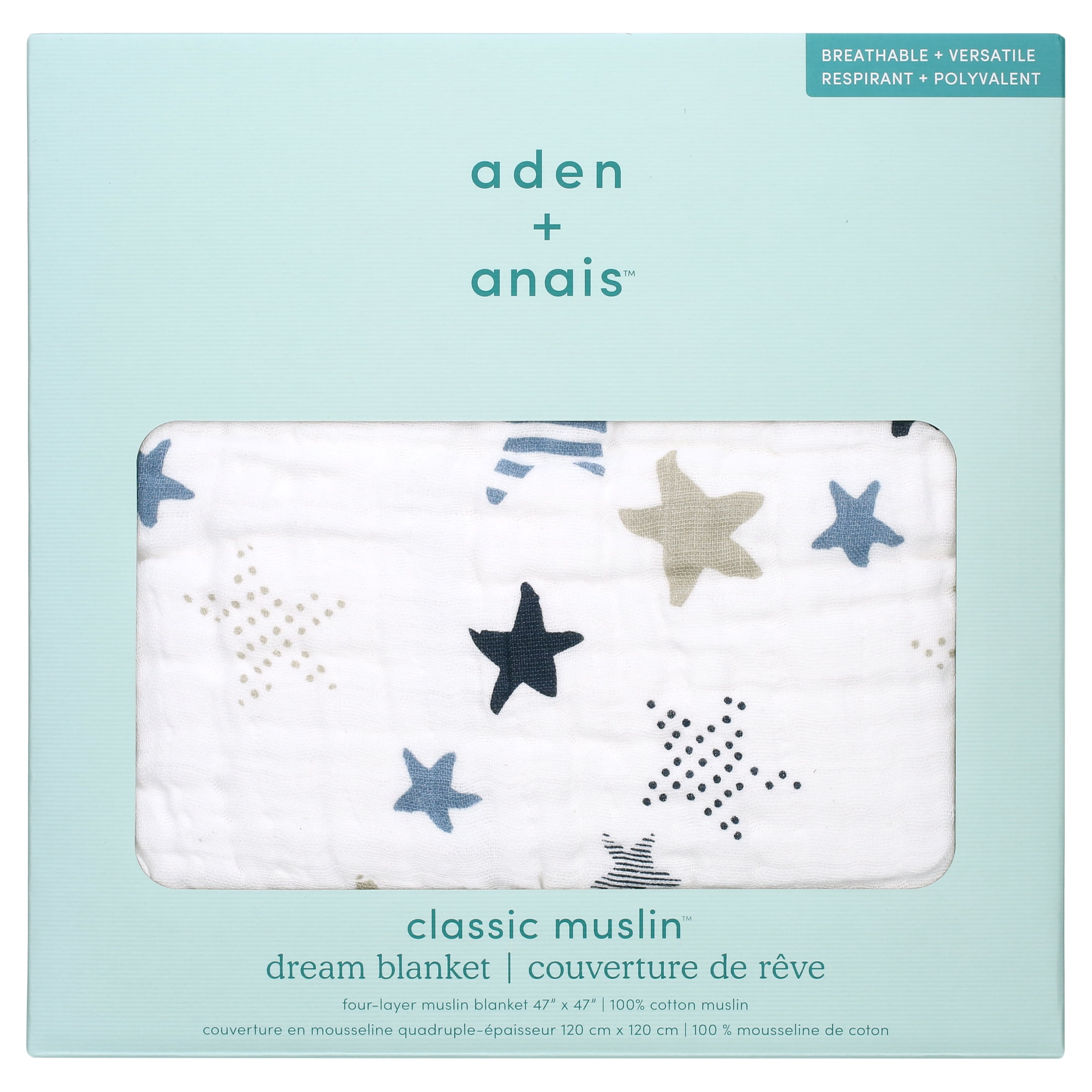 Free Shipping! aden anais classic dream blanket rock star - Main Image