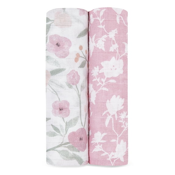 aden + anais, classic swaddles, ma fleur 2-pack