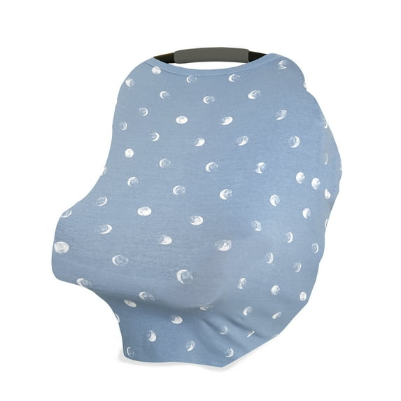 aden + anais comfort knit multi-use cover blue moon