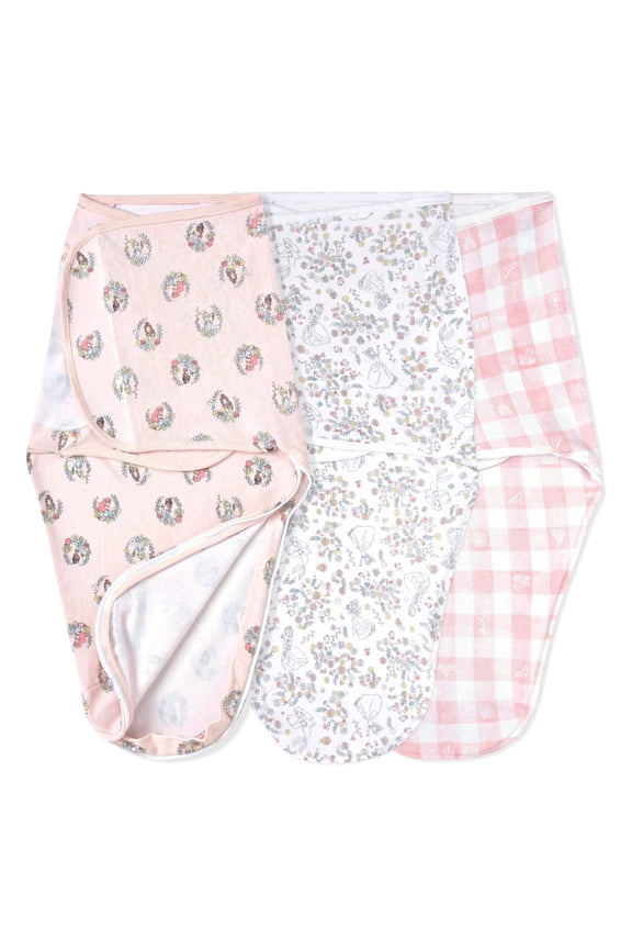 disney princess easy swaddle wraps - 3pack
