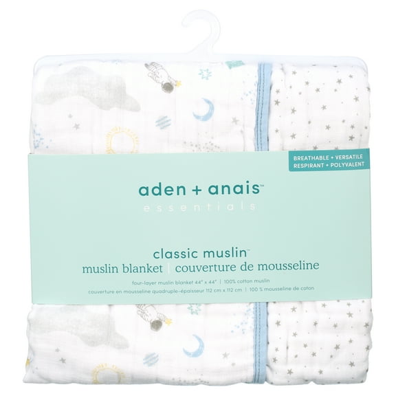 aden + anais essentials Muslin Baby Cotton Blankets (1 Count)