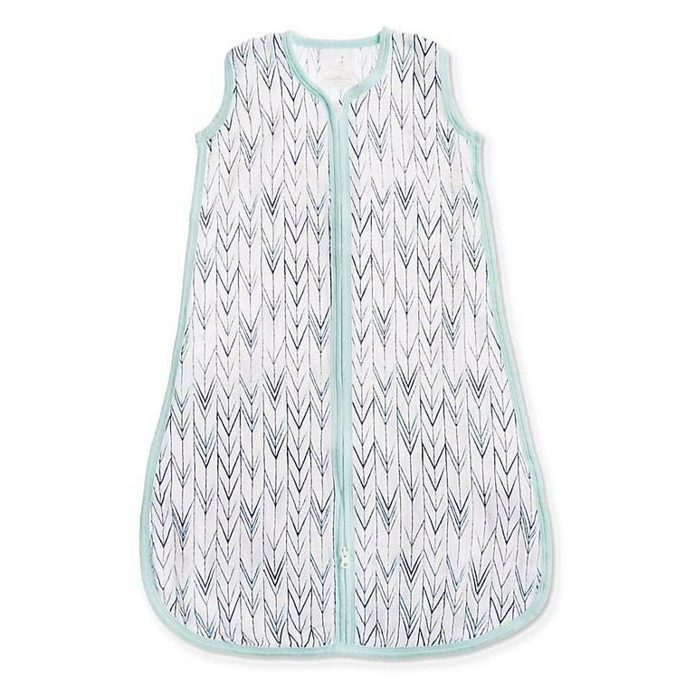 aden anais essentials Small Indigo Trail Muslin Wearable Blanket in Blue