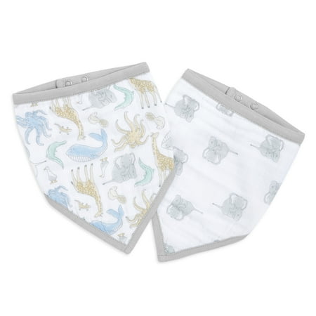 aden + anais essentials, bandana bibs, natural history 2-pack