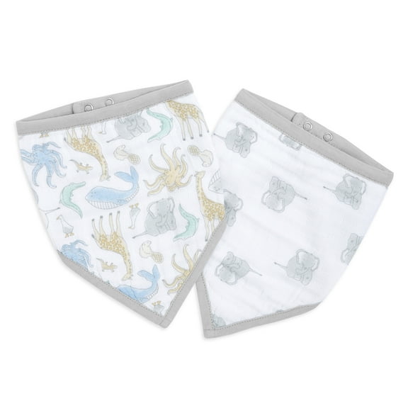 aden + anais essentials, bandana bibs, natural history 2-pack