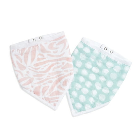 aden + anais essentials, bandana bibs, tropicalia 2-pack