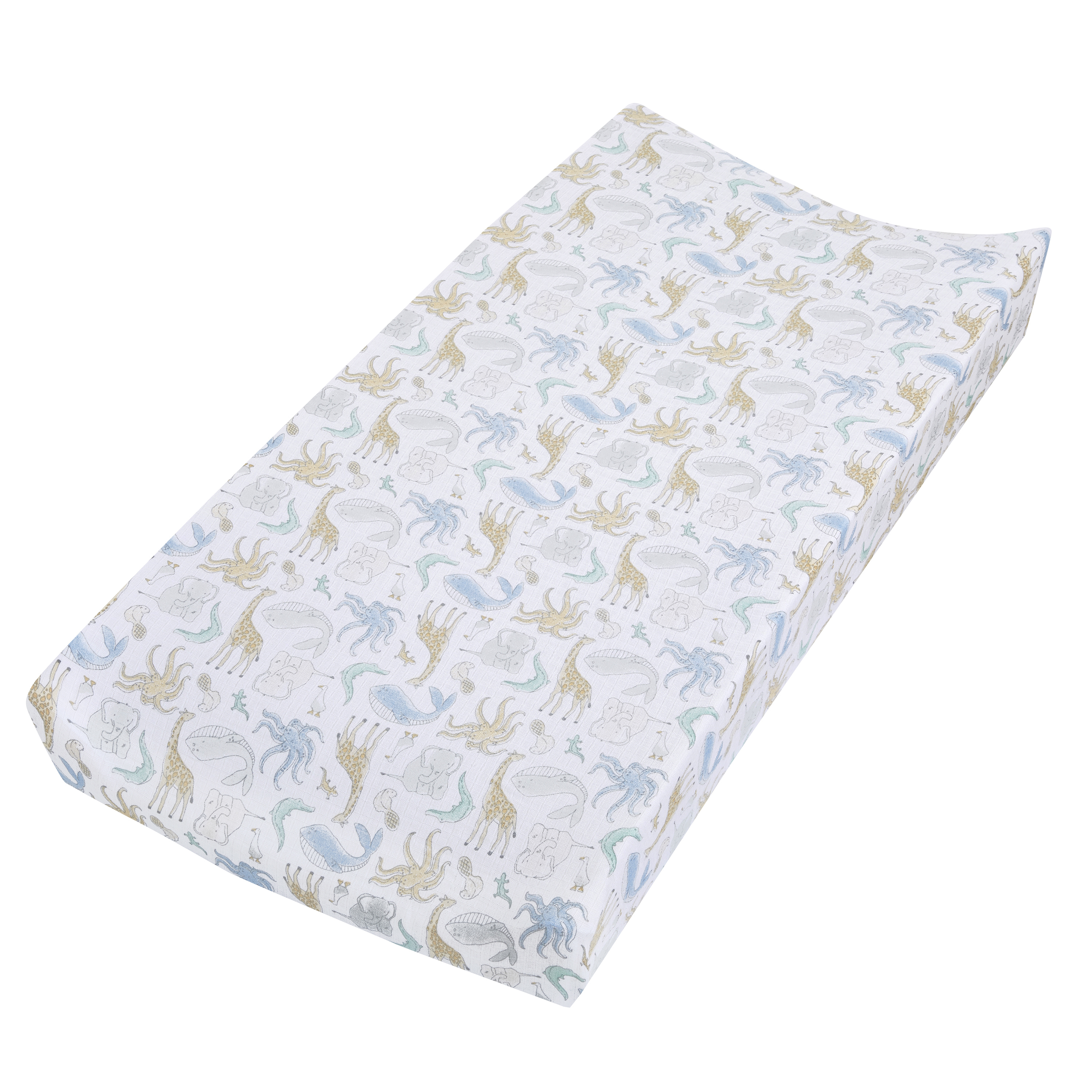 aden + anais essentials, changing pad cover, natural historyspecies