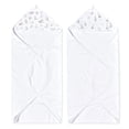 thumbnail image 1 of aden + anais essentials cotton hooded towels, Tpink, Country Floral, Girl, 2-pack, 1 of 4