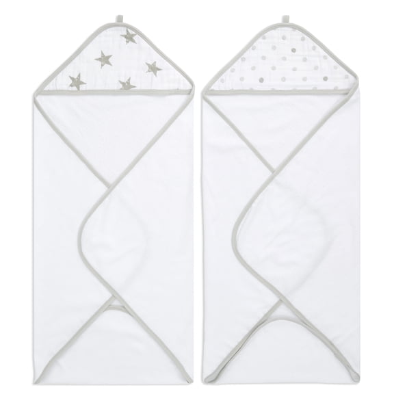 aden + anais essentials hooded towel dusty 2-pack