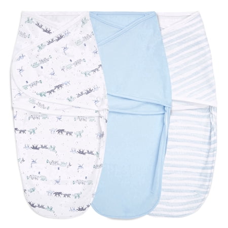aden + anais essentials rising star easy swaddle wraps - 3pack
