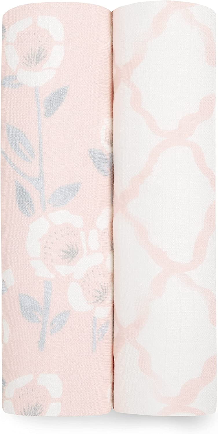 aden + anais essentials stencil silky soft swaddles 2pack