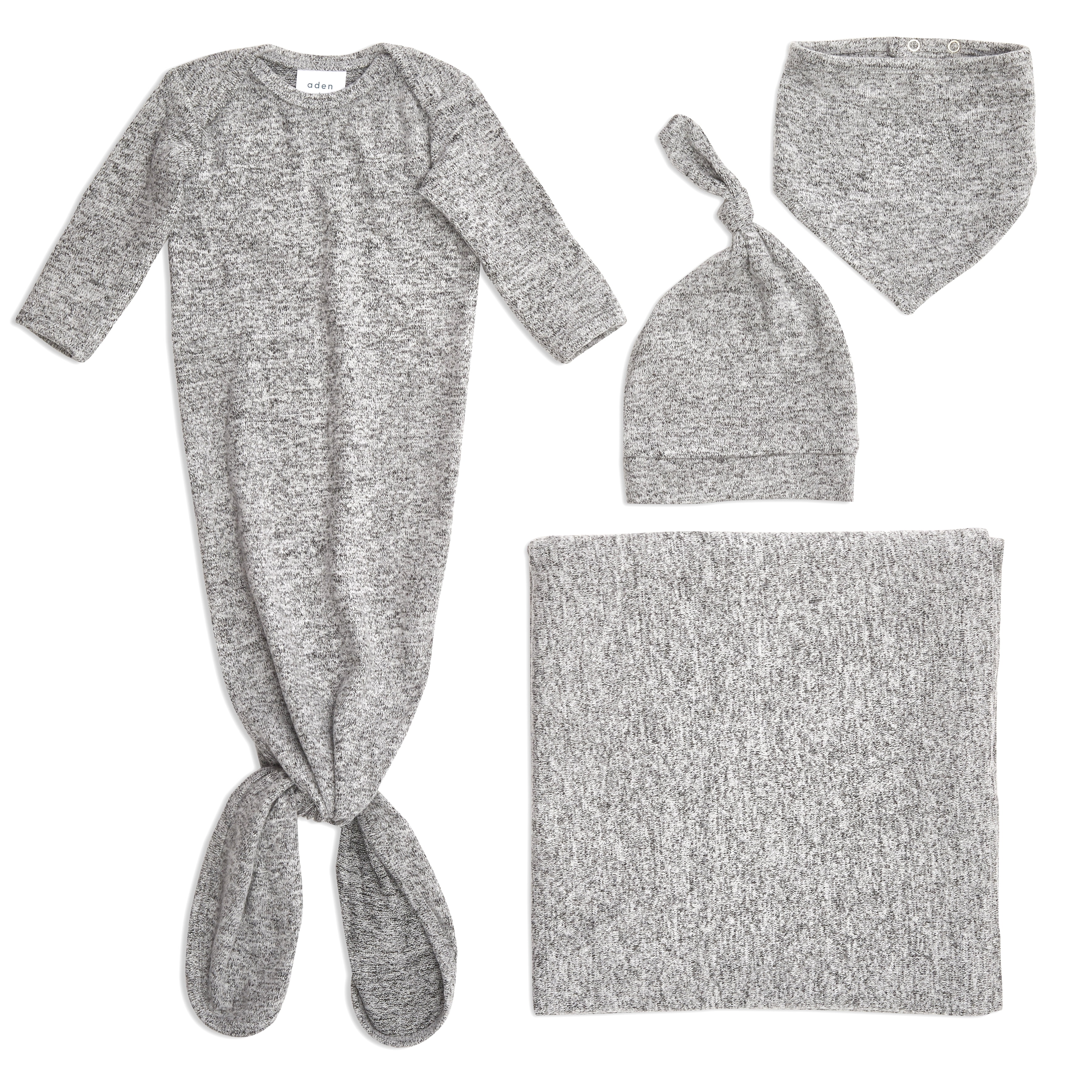 aden + anais snuggle knit newborn gift set heather grey aden + anais snuggle knit newborn gift set heather grey