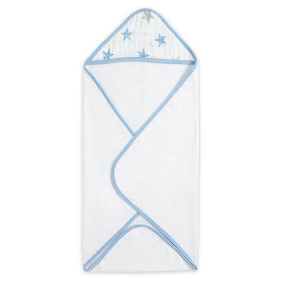 aden by aden + anais Hooded Towel, Dapper Blue