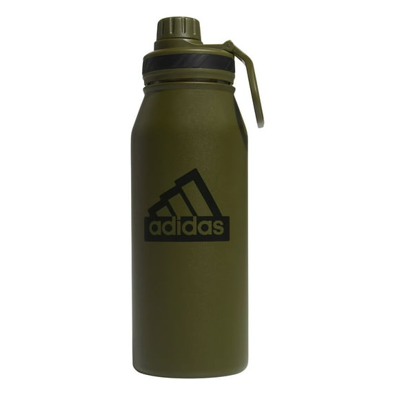 adidas 1-Liter Stainless Steel Double-Walled Water Bottle Color: Olive Green Size: N/A