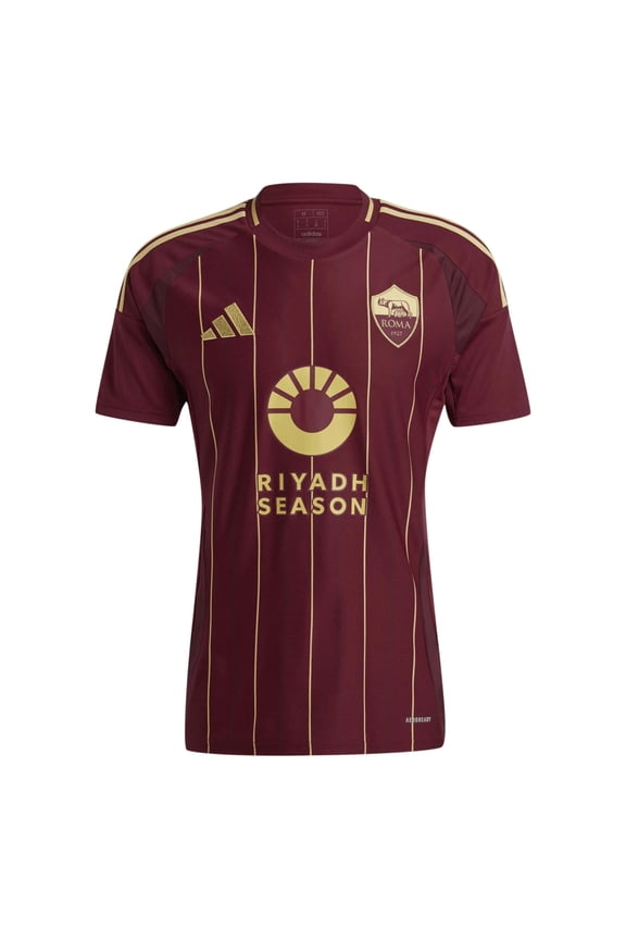 AS Roma Men’s Stadium Home Jersey 2024/25 (US, Alpha, XX-Large, Regular, Regular, Team Coll Burgundy 2)