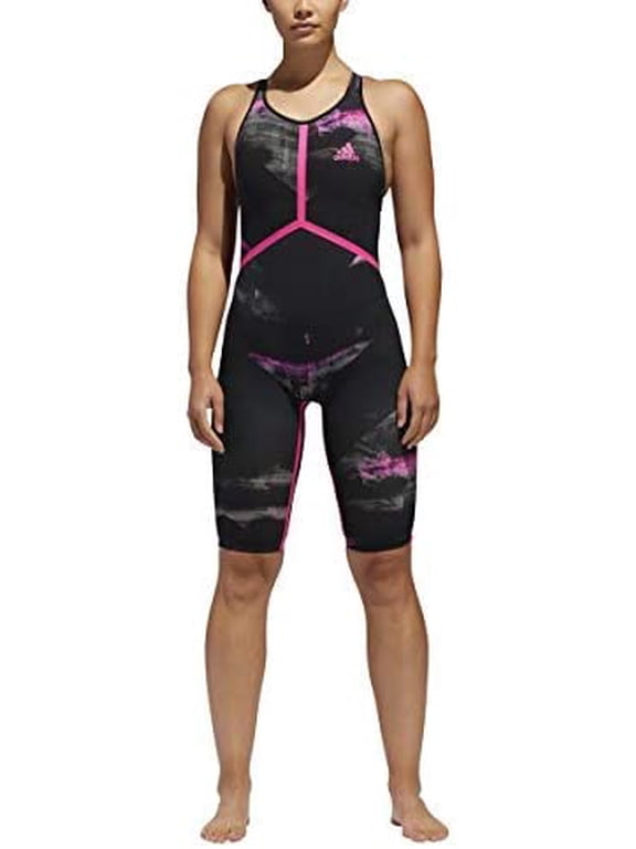 AdiZero XVIII Breastroke Swimsuit - Women's Swimming 22"" Black/Shock Pink