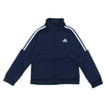 thumbnail image 1 of adidas Adidas Boy's Youth 3 Stripe Full Zip Athletic Jacket, Navy New with box/tags, 1 of 2