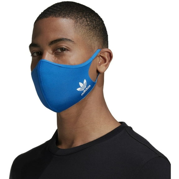 adidas Adult Face Cover - 3 Pack (Blue)
