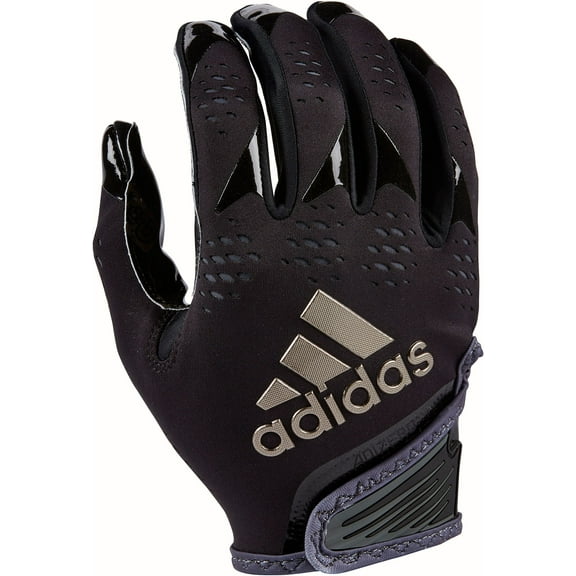 adidas Adult adizero 12 Big Mood Football Gloves (Black, L)