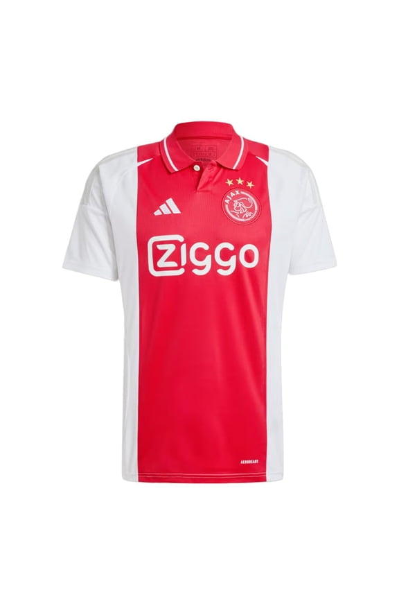 Ajax Amsterdam Men’s Home Jersey 2024/25 (US, Alpha, X-Large, Regular, Regular, White/Red)