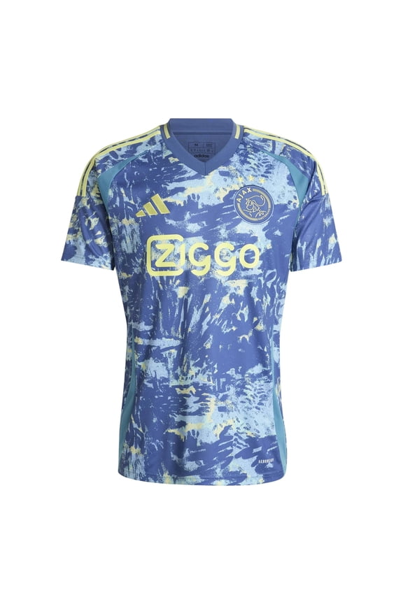 Ajax Men's Away Soccer Jersey 24/25 (US, Alpha, Small, Regular, Regular, Crew Blue)