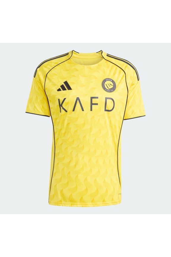 Al NASSR FC Home Men's Ronaldo #7 Soccer Jersey 25/26 (US, Alpha, Large, Regular, Regular)