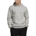 thumbnail image 1 of adidas All Over Print Fleece Hoodie - Mens Casual S Medium Grey Heather, 1 of 5
