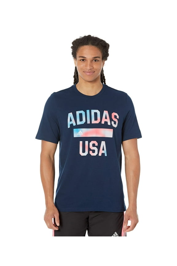 Americana Graphic Tee Collegiate Navy LG
