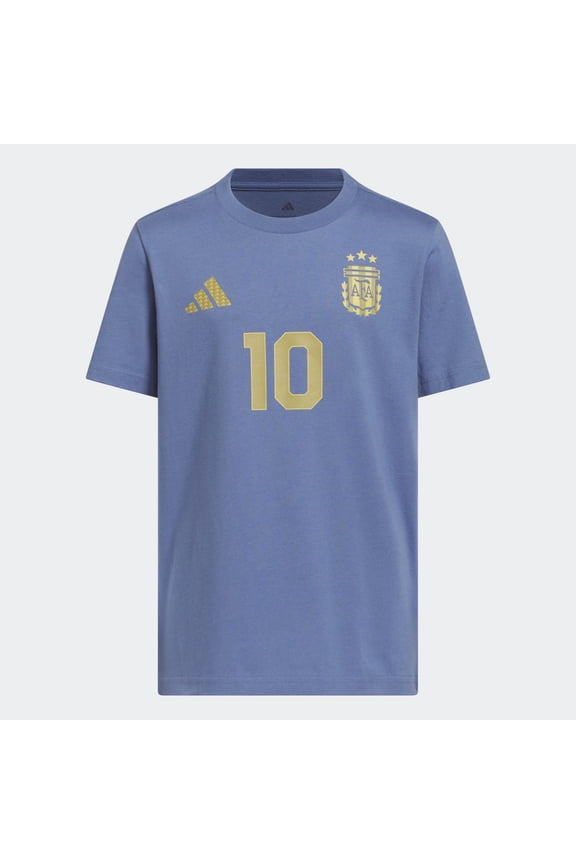 Argentina Home Messi #10 Youth Graphic Tee 26 - Blue