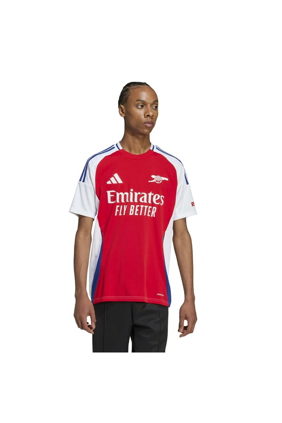 Arsenal Men’s Stadium Home Jersey 2024 (US, Alpha, Small, Regular, Regular, Better Scarlet/White)