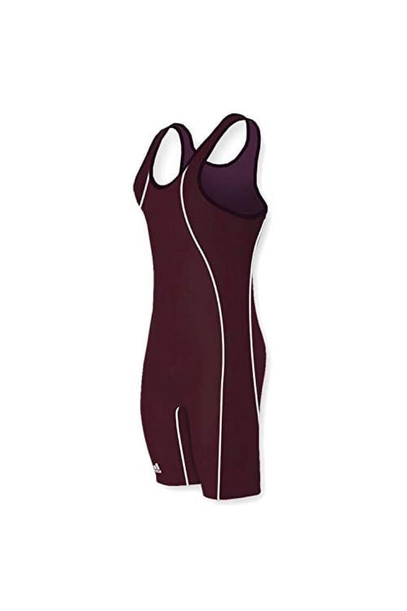 As107s Wrestling Singlet Maroon/Maroon 2X