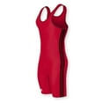 thumbnail image 1 of adidas As107s Wrestling Singlet Red/Black 3X, 1 of 1