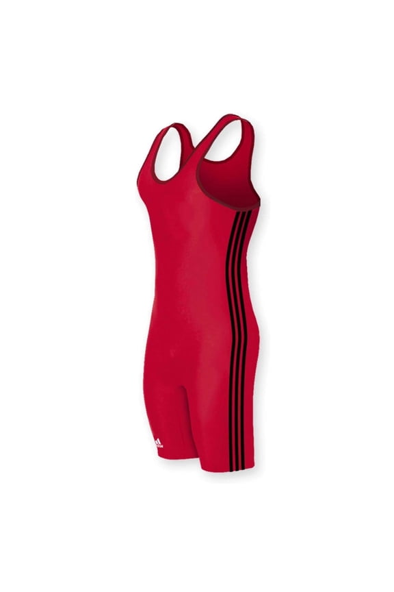 As107s Wrestling Singlet Red/Black 3X