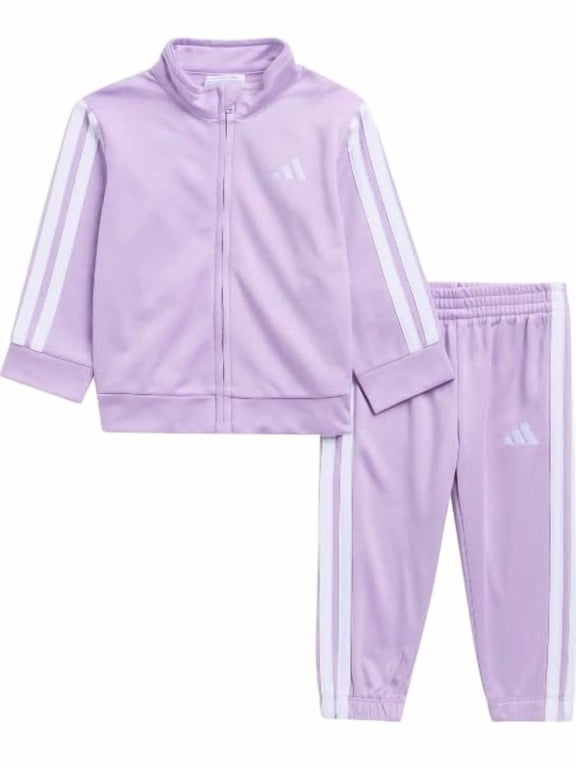 Baby Girls Classic Tricot Track Jacket & Joggers Set, Lilac, 12 Months