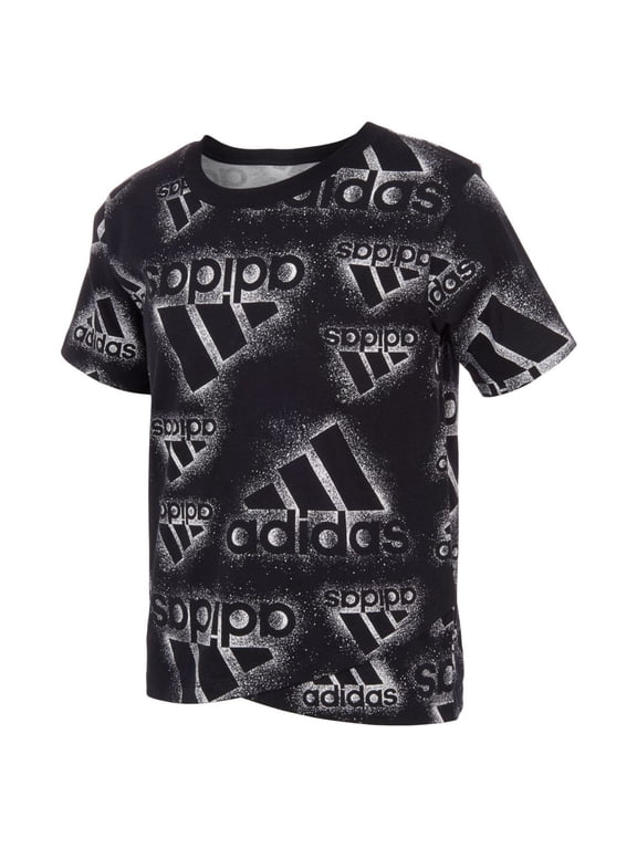 Big Girls Logo Read Crossover Short Sleeve T-Shirt,Black,Medium