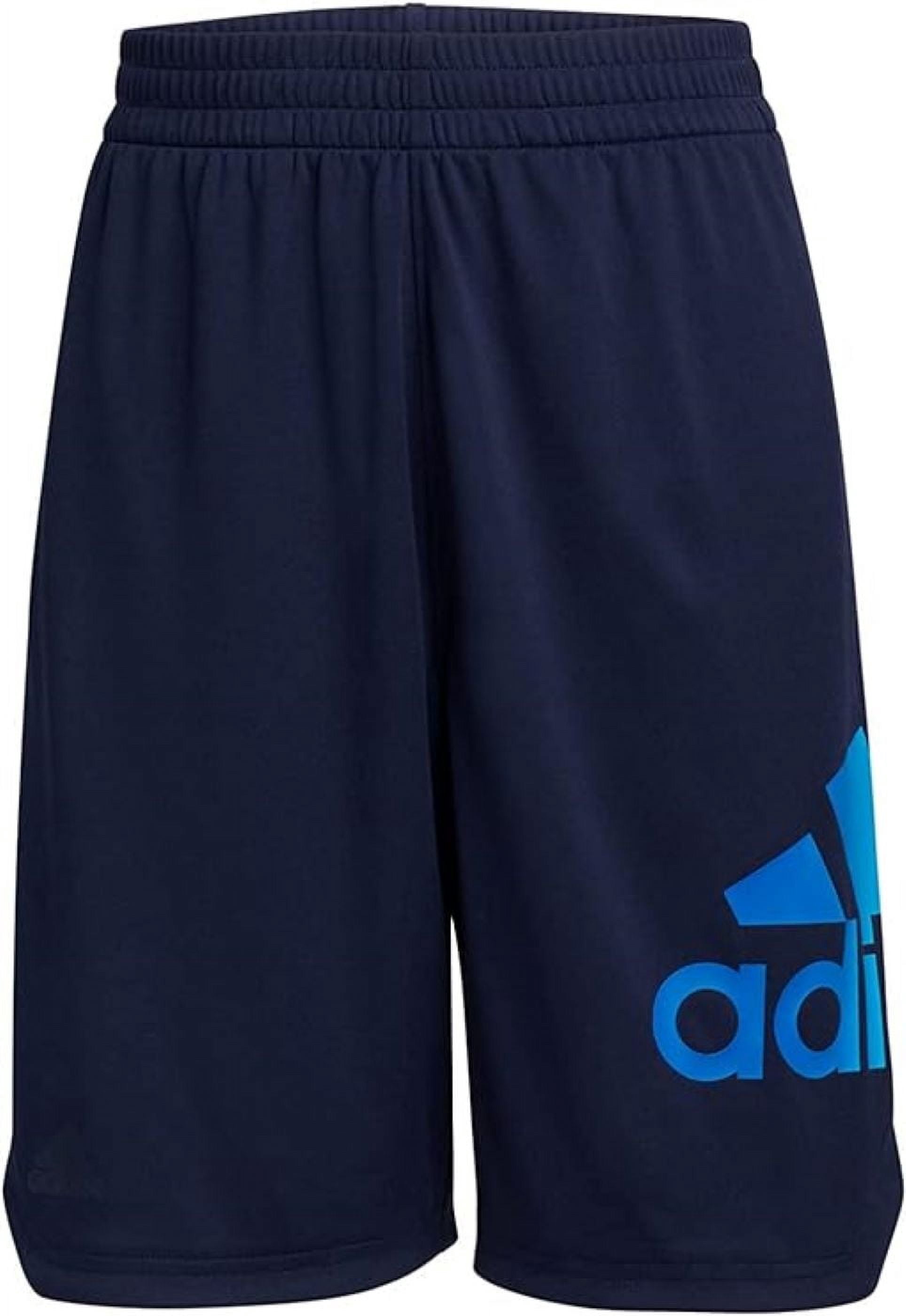adidas Boys' Active Sports Athletic Shorts (Small, Collegiate Navy with