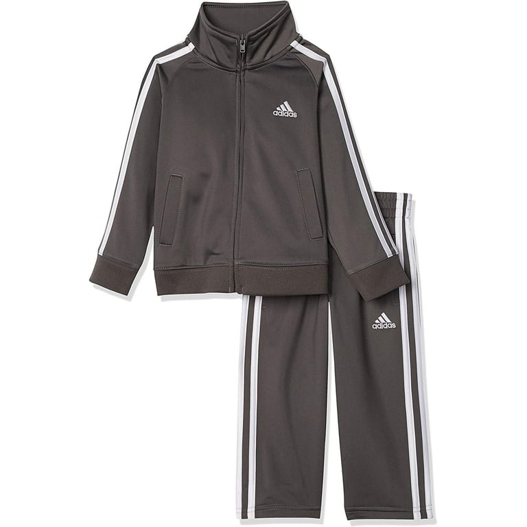 adidas Boys Tricot Jacket Pant Clothing Set 6 Months Grey Five Walmart