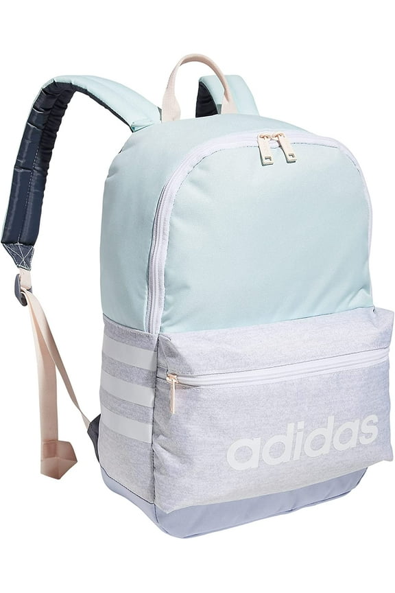 Classic 3S Backpack, Jersey White/Halo Mint Green/Violet Tone Purple, One Size Jersey White/Halo Mint Green/Violet Tone Purple One Size
