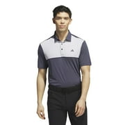 adidas Core Color-Block Polo Shirt (Mens, Collegiate Navy, MD, One Size)