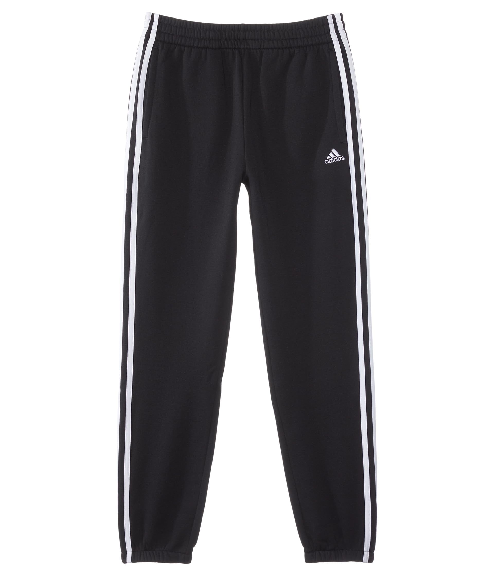 adidas Essential 3 Stripes Fleece Joggers Big Kids Girls Black MD 10 12 Big Kid One Size Walmart Business Supplies