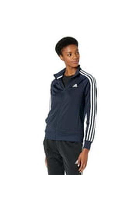 Essential 3-Stripes Tricot Jacket (Womens, Legend Ink, MD, One Size)