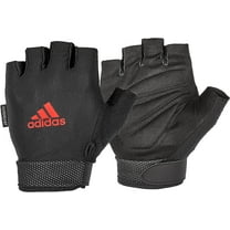 adidas Essential Adjustable Fingerless Gloves for Men and Women - Padded Weight Lifting Gloves - Adjustable Wrist Straps for Tailored, Secure Fit