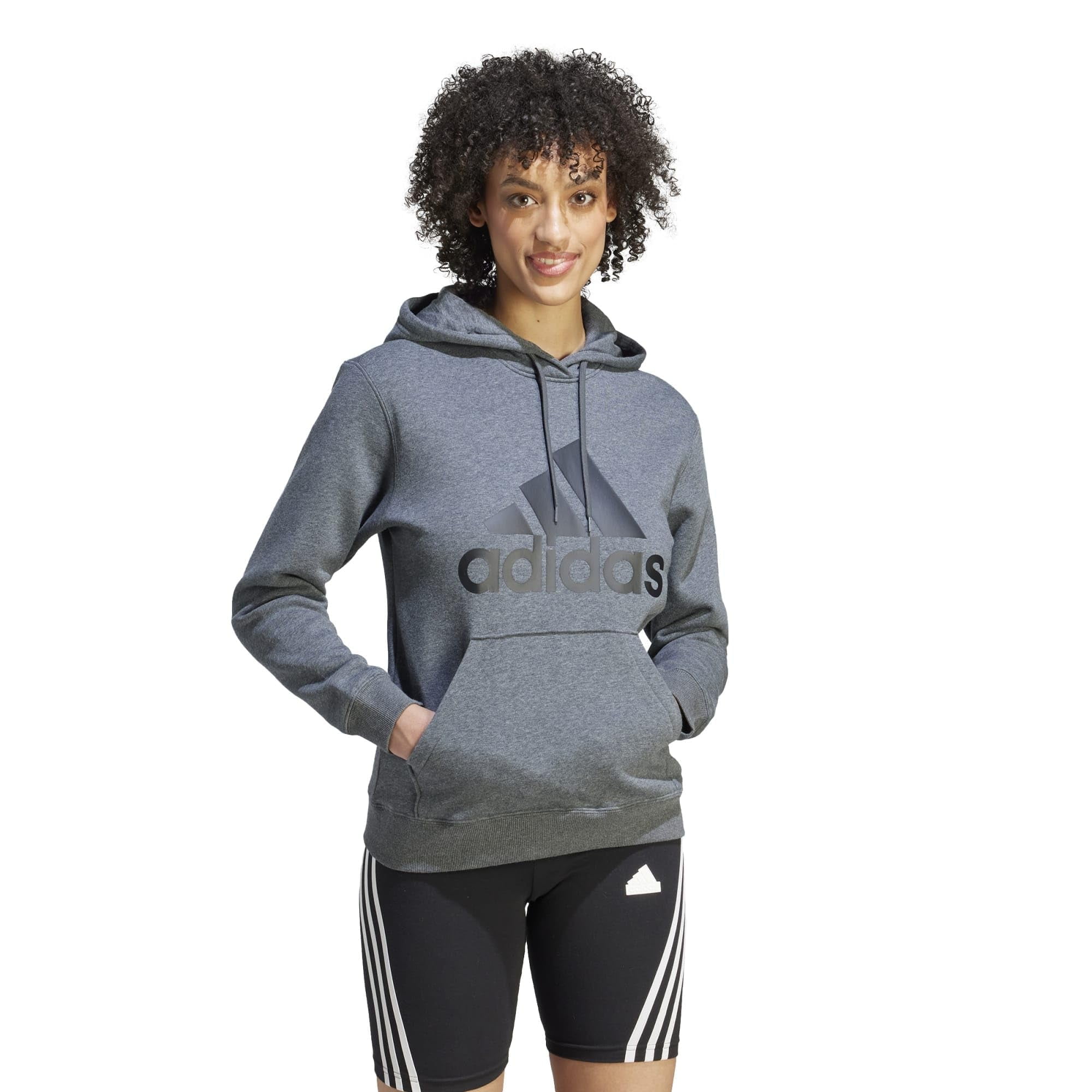 adidas Essentials Big Logo Regular Fleece Hoodie (Womens