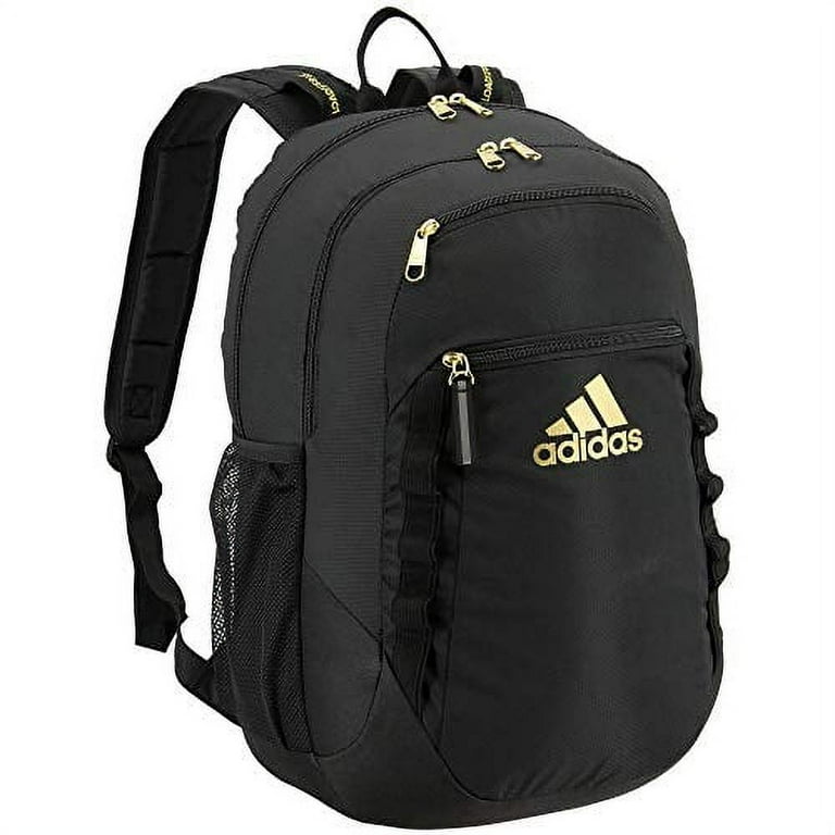 【メンズ】adidas Excel 6 バックパック Adidas Excel 6 School Bookbag, Black and Gold, One Size