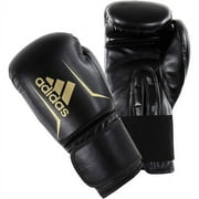 adidas FLX 3.0 Speed 50 Boxing & Kickboxing Gloves for Women and Men for Light Sparring, Training, Gym, Punching, Fitness and Heavy Bags. 10oz ,Black,Gold