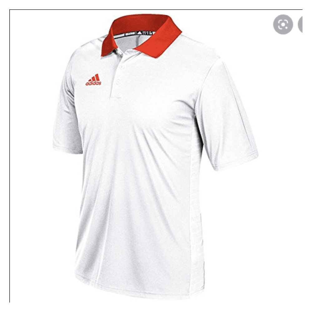 adidas Game Built Coaches Polo - Men's Multi-Sport  White/ Orange [XL]